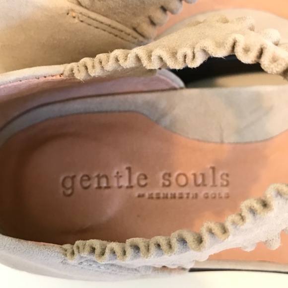 GENTLE SOULS Comfort Sandals Leather Slip On Anja Mushroom Women’s Size 9 EU 40 - Picture 10 of 16